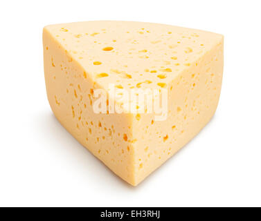 Käse, isoliert Stockfoto