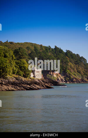 Kingswear Castle am Ufer des Flusses Dart, Devon, England, UK Stockfoto