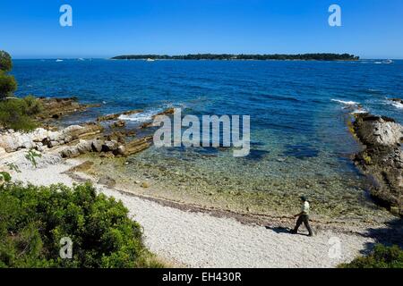 Frankreich, Alpes Maritimes, Lerins Inseln, Sainte Marguerite Insel Dragon Punkt Stockfoto