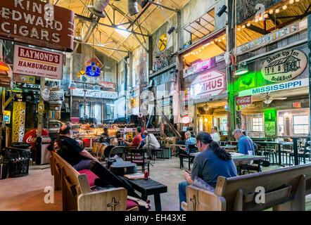 USA, Mississippi, Clarksdale, Gästehaus befindet sich in einem ehemaligen Baumwollplantage Hopson Stockfoto