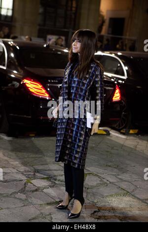 Paris, Frankreich. 5. März 2015. Paris Fashion Woche, Lanvin, Miroslava Duma Credit: Ania Freindorf/Alamy Live-Nachrichten Stockfoto