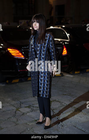 Paris, Frankreich. 5. März 2015. Paris Fashion Woche, Lanvin, Miroslava Duma Credit: Ania Freindorf/Alamy Live-Nachrichten Stockfoto