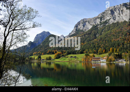 Hintersee Ramsau Berchtesgadener Land Oberbayern Deutschland Europa Stockfoto