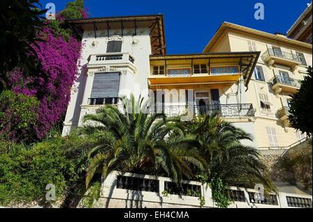 Fürstentum von Monaco, Monaco, Moneghetti Bezirk, Les Boutons d ' or Villa Belle Epoque Stil 22 Boulevard De la Belgique Stockfoto