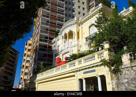 Fürstentum von Monaco, Monaco, Moneghetti Bezirk, Villa Bon Accord der Belle Epoque Stil 26 Boulevard De la Belgique Stockfoto