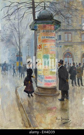 Jean Béraud Parisian Straßenszene Stockfoto