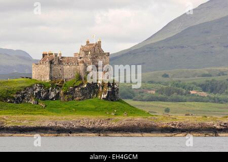 Großbritannien, Schottland, Isle of Mull, Duart Castle, an Bord der Fähre zwischen Oban und Craignure Stockfoto