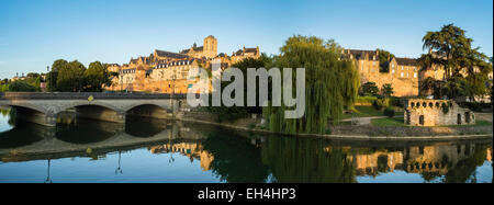 Frankreich, Sarthe (72), Le Mans, die Plantagenet Stadt und der Sarthe Stockfoto