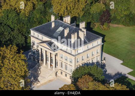 Frankreich, Gironde, Margaux, Château Margaux Erstes Gewächs Margaux (Luftbild) Stockfoto