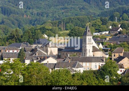 Frankreich, Saone et Loire, Dorf Anost, Parc Naturel Regional du Morvan (regionale Naturpark Morvan) Stockfoto