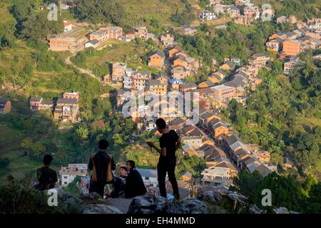 Nepal, Gandaki Zone, Bandipur, ein 18. Jahrhundert Newar traditionnellen Dorf Stockfoto