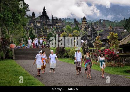 Indonesien, Nusa Tenggara, Bali, Pura Besakih, Mutter Tempel von Besakih, der größte Hindu-Tempel in Bali Stockfoto