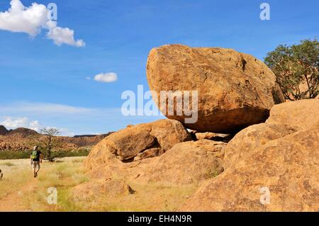 Namibia, Damaraland, Twyfeltontein, als Weltkulturerbe der UNESCO gelistet Stockfoto