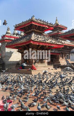 Nepal, Kathmandu Durbar Square, als Weltkulturerbe der UNESCO gelistet Stockfoto