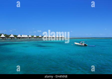 Frankreich, Neu-Kaledonien, Südprovinz von Noumea, Natur reservieren Insel Master, Lagune, die zum Weltkulturerbe durch die UNESCO Hotel Escapade Stockfoto