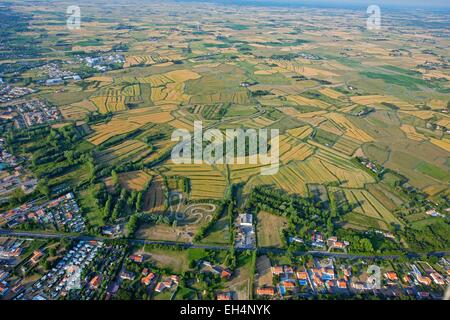 Frankreich, Vendee, Notre Dame de Monts (Luftbild) Stockfoto