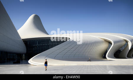 Aserbaidschan, Baku, Heydar Aliyev Kulturzentrum futuristisches Denkmal entworfen von dem Architekten Zaha HadidEmirats Arabes Unis Stockfoto