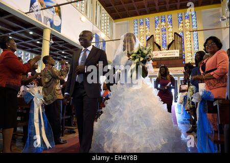 Gabun, Libreville, Dom St. Marien, Hochzeit Zeremonie Stockfoto