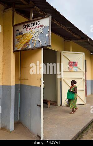 Gabun, Provinz Moyen-Ogooue, Lambarene, das Albert-Schweitzer-Spital-Lebensmittelgeschäft Stockfoto