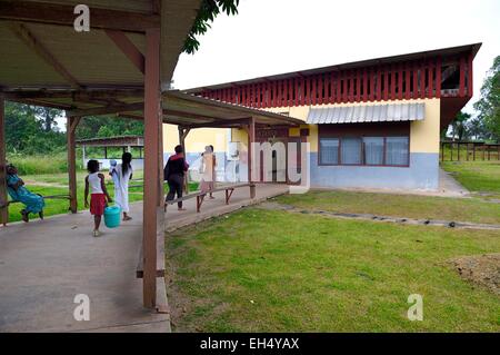 Gabun, Provinz Moyen-Ogooue, Albert-Schweitzer-Spital Lambarene pädiatrische Gebäude Stockfoto