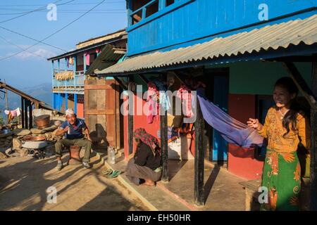 Nepal, Gandaki Zone, Umgebung von Bandipur, traditionnelle Dorf Ramkot Stockfoto