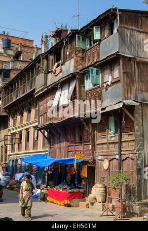 Nepal, Kathmandu-Tal, Weltkulturerbe der UNESCO, Bagmati Zone, Kathmandu, Jan Bahal, um Seto Machhendranath Tempel Stockfoto