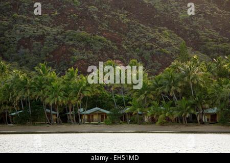 Frankreich, Neu-Kaledonien, Grande-Terre, Südprovinz, Le Mont-Dore, Ouen Island, Benetzung Turtle beach Stockfoto