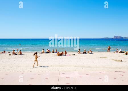 Frankreich, Var, Saint Cyr Sur Mer, Lecques Strand Stockfoto