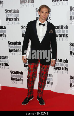 Schottischen Fashion Awards 2014 statt 8 Northumberland Avenue - Ankünfte Featuring: Mark Hogarth wo: London, Vereinigtes Königreich bei: 01 Sep 2014 Stockfoto