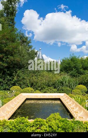 Frankreich, Loir et Cher, Loire-Tal, die von der UNESCO als Welterbe gelistet, Festival International des Jardins 2015 (International Festival Gärten), Jardins des Peches Capitaux Le Domaine de Narcisse Stockfoto