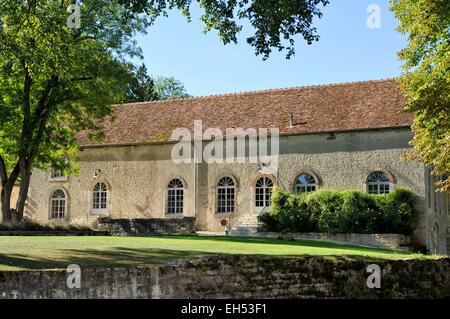 Frankreich, Haute-Marne, Auberive, Auberive Abtei gegründet 1135 Fassade der Mühle Stockfoto