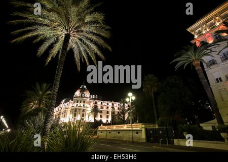 Hotel Negresco an der Promenade des Anglais, Nizza, Alpes-Maritimes, Frankreich Stockfoto