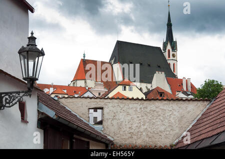 Cesky Krumlov, das alte Europa Stadt Stockfoto