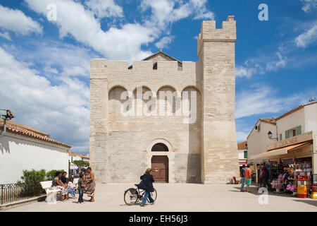 Sancutary Notre Dame De La mer, Kirche von Saintes Maries, Saintes Maries De La Mer, Camargue, Provence, Frankreich Stockfoto