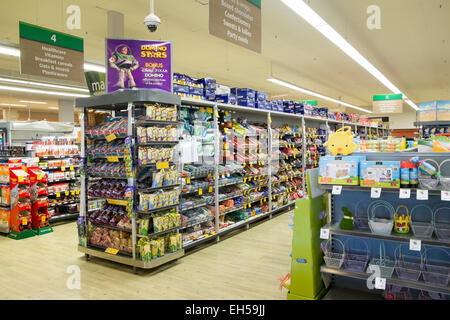 Inneneinrichtung eines australischen woolworths Supermarkts in mona Vale, Sydney, Australien Stockfoto