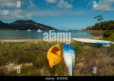 Richardsons Beach, Coles Bay, Freycinet NP, Tasmanien, Australien Stockfoto