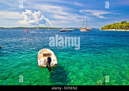 Paklinski Inseln berühmt Yachting und Segeln Destination in der Nähe von Hvar in Dalmatien, Kroatien Stockfoto