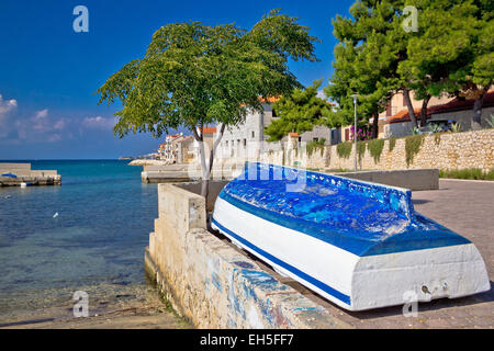 Alten Fischer-Hafen in Bibinje Dorf, Dalmatien, Kroatien Stockfoto