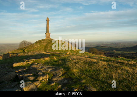 Rodney's Säule, Briedden Hügel, Powys, Wales Stockfoto