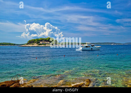 Paklenski Inseln Hvar Yacht Destination in Dalmatien, Kroatien Stockfoto