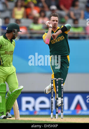 Auckland, Neuseeland. 7. März 2015. während des ICC Cricket World Cup 2015-Spiels zwischen Südafrika und Pakistan im Eden Park, Auckland. Samstag, 7. März 2015. Bildnachweis: Aktion Plus Sport/Alamy Live-Nachrichten Stockfoto