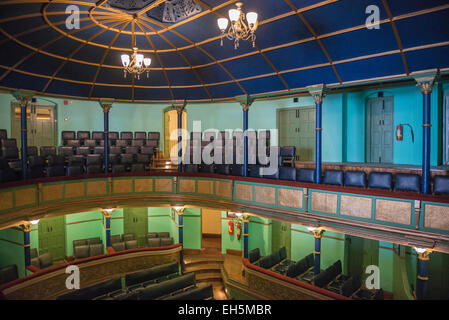 Innenraum der viktorianische Gaiety Theatre in Shimla, Himachal Pradesh, Indien Stockfoto