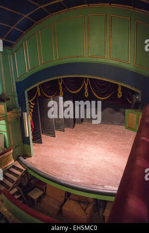 Innenraum der viktorianische Gaiety Theatre in Shimla, Himachal Pradesh, Indien Stockfoto