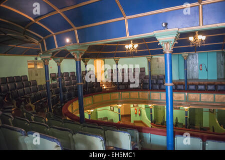 Innenraum der viktorianische Gaiety Theatre in Shimla, Himachal Pradesh, Indien Stockfoto