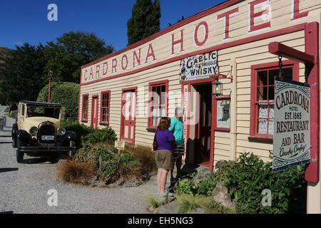 Historisches Gebäude Cardrona Hotel Neuseeland Stockfoto