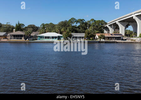 Intercoastal Waterway, Flagler Beach, Florida, USA Stockfoto