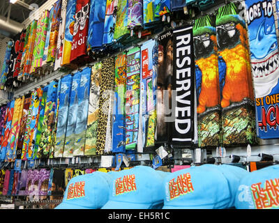 Souvenir-Shop in St. Augustine Beach, Florida, USA Stockfoto