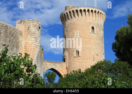 Das Schloss Bellver in Palma De Mallorca, Spanien Stockfoto