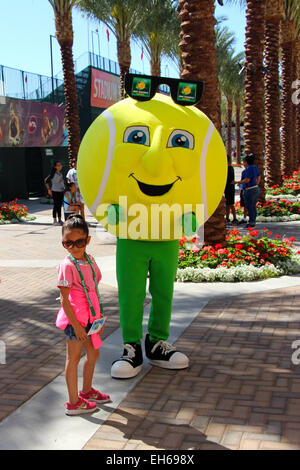 Indische Brunnen, Kalifornien, USA. 7. März 2015. Kids Day bei den BNP Paribas Tennis Open. Stockfoto