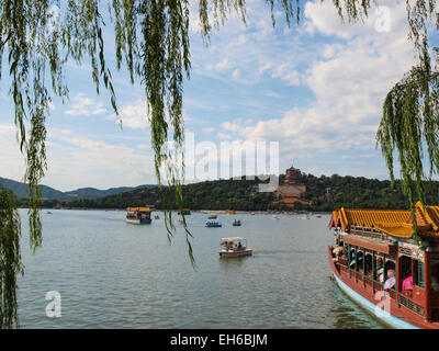 Sommerpalast in Peking am Kunming-See, China Stockfoto